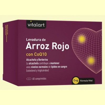 Levadura de Arroz Rojo - 60 comprimidos - Vitalart