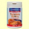 Turmeric - Cúrcuma 20.000 mg - 120 tabletas - Lamberts
