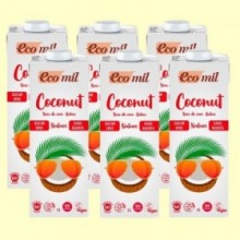 Bebida de Coco Nature Bio - Pack 6 x 1 litro - EcoMil
