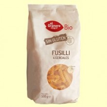 Fusilli de 4 cereales sin Gluten Bio - 500 gramos - El Granero