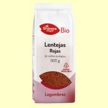 Lentejas Rojas Bio - 500 gramos - El Granero