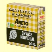 Caldo Natural de Alcachofa - 2 unidades x 330 ml - Aneto