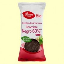 Tortitas Arroz con Chocolate Negro Bio - 6 unidades - El Granero