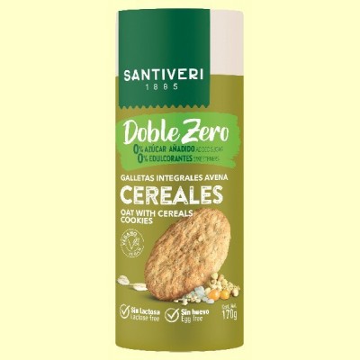 Galletas Cereales Doble Zero - 170 gramos - Santiveri