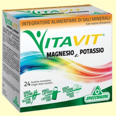 Vitavit Magnesio y Potasio - 24 sobres - Specchiasol