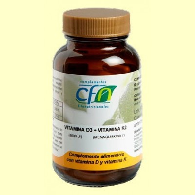 Vitamina D3 y K2 - 60 cápsulas - CFN