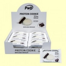 Protein Cookie Chocolate Blanco y Chocolate con leche - 18 unidades - PWD