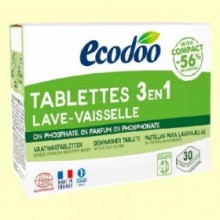 Lavavajillas en tabletas para máquina 3 en 1 - 30 tabletas - Ecodoo