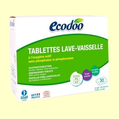 Lavavajillas en tabletas para máquina - 30 tabletas - Ecodoo