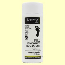 Desodorante Natural Alumbre Polvo Pies - 100 gramos - Labnatur Bio