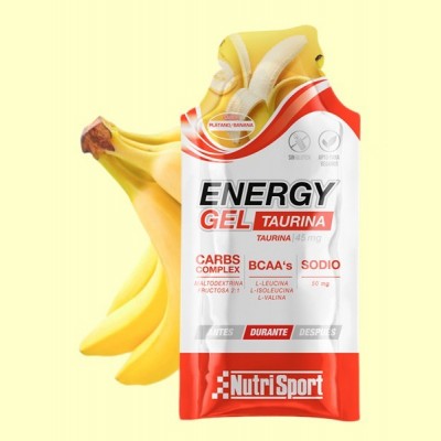 Energy Gel Taurina Sabor Plátano - 35 gramos - NutriSport