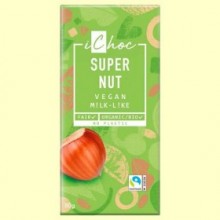 Super Nut - Chocolate Vegano con Avellanas Bio - 80 gramos - iChoc