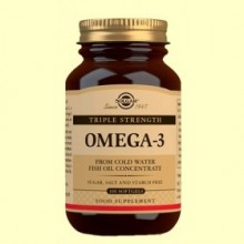 Omega 3 Triple concentración - 100 cápsulas blandas - Solgar