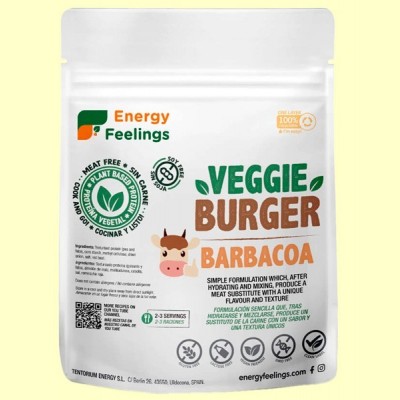 Veggie Burger: Proteína Vegetal Texturizada - 135 gramos Doypack - Energy Feelings