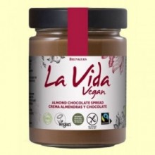 Crema de Chocolate con Almendras Bio - 600 gramos - La Vida Vegan