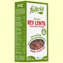 Sedanini Lentejas Rojas Bio - 250 gramos - Felicia