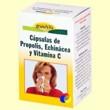 Cápsulas de Pópolis, Echinacea y Vitamina C para el Resfriado - 75 cápsulas - Granovita
