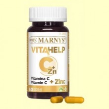 Vitahelp Vitamina C y Zinc - 60 cápsulas - Marnys