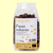 Pasas Sultanas Bio - 200 gramos - Oleander
