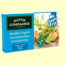 Caldo de Verduras Bajo en Sal Sin Azúcar Bio - 68 gramos - Natur Compagnie