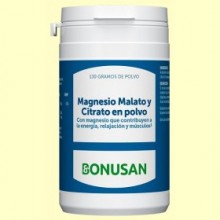 Magnesio Malato y Citrato - 130 gramos - Bonusan
