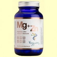 Complejo de Magnesio + Zinc + Vitamina B6 + Vitamina C - 90 cápsulas - Veggunn