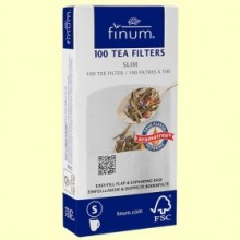 Filtros de Té Slim - 100 filtros - Finum