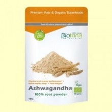 Ashwagandha Raw Powder Bio - 150 gramos - Biotona