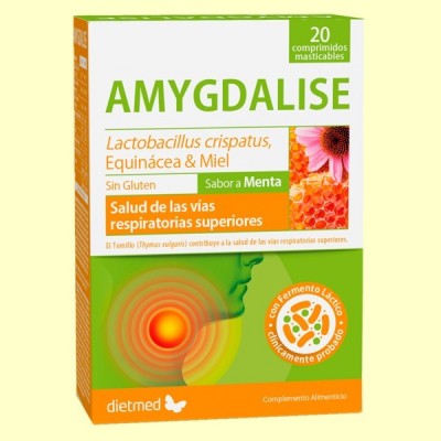 Amygdalise - 20 comprimidos masticables - DietMed