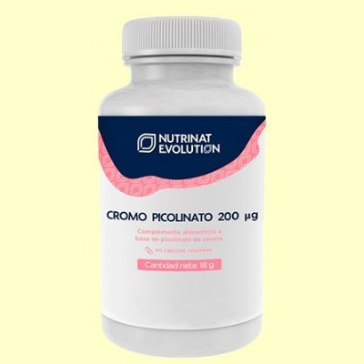 Cromo Picolinato 200 µg - 60 cápsulas - Nutrinat Evolution