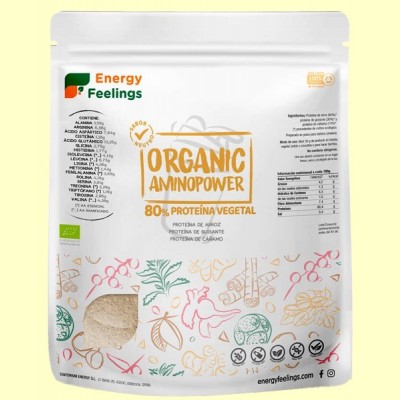 Organic Aminopower 80% Neutro - 500 gramos - Energy Feelings