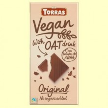 Chocolate Vegano con Bebida de Avena - 100 gramos - Torras