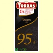 Chocolate Negro 95% Cacao - 75 gramos - Torras
