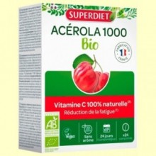 Acerola 1000 Bio - Vitamina C - 24 comprimidos - Super Diet