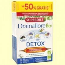 Drainaflore Bio - 20 ampollas + 10 ampollas de regalo | - Super Diet
