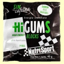 HiGUMS Sin Cafeína Red Berries - 40 gramos - NutriSport