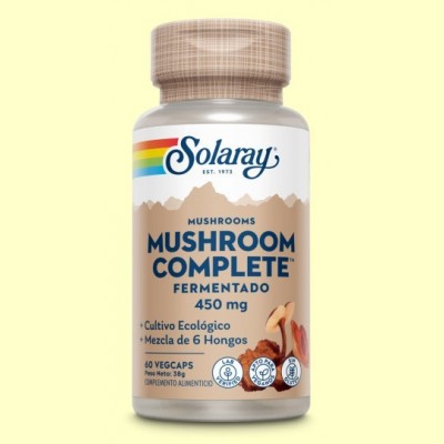 Mushroom Complete Bio - 60 cápsulas - Solaray