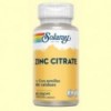Zinc Citrate - 60 cápsulas * - Solaray