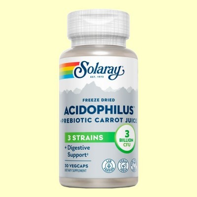 Acidophilus - Solaray - 30 cápsulas - Ayuda digestiva
