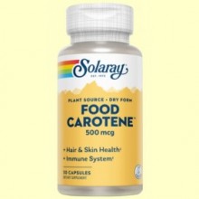 Food Carotene - 30 perlas - Solaray