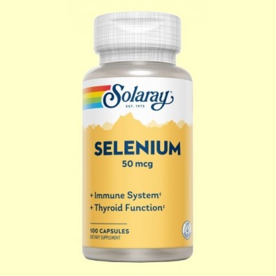 Selenium 50 mcg - Antioxidante - Minerales - Solaray - 100 cápsulas