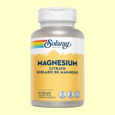 Magnesium - Magnesio - 90 cápsulas vegetales - Solaray