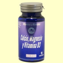Calcio, Magnesio y Vitamina D3 - 90 comprimidos - Ynsadiet