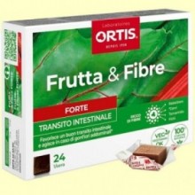 Frutas y Fibras Forte Tránsito Intestinal - 24 cubos masticables - Ortis Laboratorios