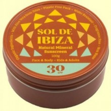 Protección Solar Natural Mineral SPF30 - 100 gramos - Sol de Ibiza