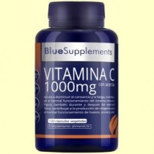 Vitamina C 1000 con Acerola Blue Supplements - 120 cápsulas - Ergonat
