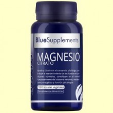 Citrato de Magnesio 400 mg Blue Supplements - 100 cápsulas - Ergonat