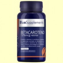 Betacaroteno Blue Supplements - 90 cápsulas - Ergonat
