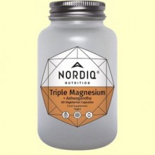 Triple Magnesium + Ashwagandha - 60 cápsulas - Nordiq