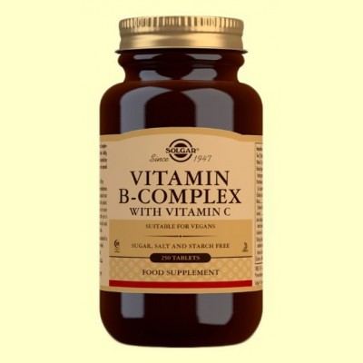 Vitamina B-Complex con Vitamina C - 250 comprimidos - Solgar